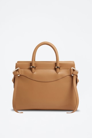 Sac à main en cuir Rodeo M - Marron clair
