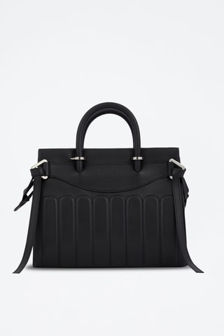 Sac à main en cuir Rodeo M - Noir
