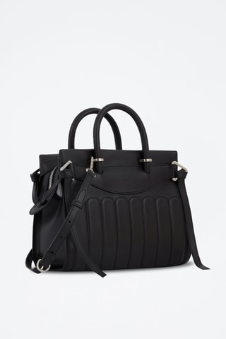 Sac à main en cuir Rodeo M - Noir