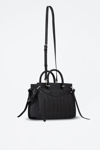 Sac à main en cuir Rodeo M - Noir