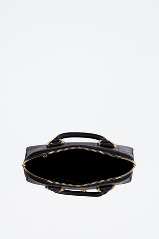 Sac à main en cuir Cameleon M - Noir