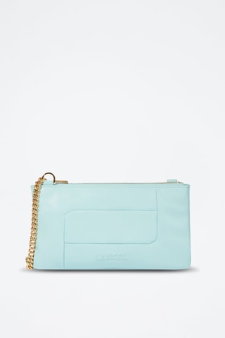 Pochette en cuir Billie - Menthe