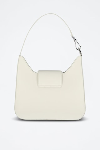 Sac porté épaule en cuir Sixtine - Blanc