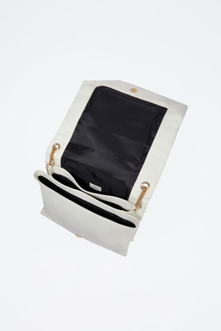 Sac porté épaule en cuir Billie - Blanc