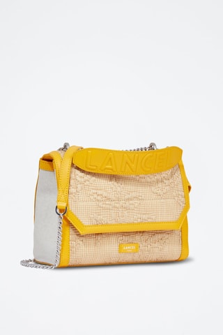 Sac porté épaule Ninon - Beige et jaune