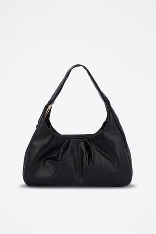Sac porté épaule en cuir Hobo - Noir