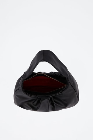 Sac porté épaule en cuir Hobo - Noir