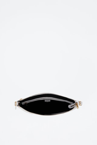 Sac porté épaule en cuir Roxane M - Blanc