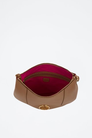 Sac porté épaule en cuir Roxane M - Marron