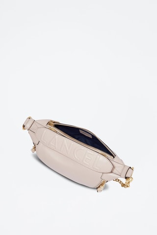 Sac porté épaule en cuir Mini Origami - Rose