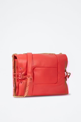 Sac bandoulière en cuir Billie - Rouge