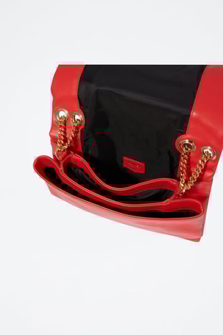 Sac bandoulière en cuir Billie - Rouge