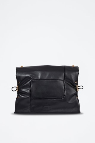 Sac bandoulière en cuir Billie - Noir