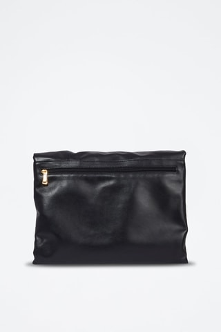 Sac bandoulière en cuir Billie - Noir
