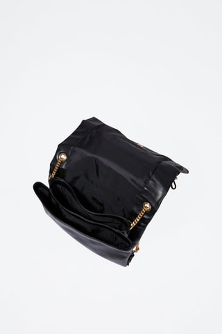 Sac bandoulière en cuir Billie - Noir