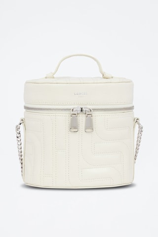 Sac bandoulière en cuir Midi-Minuit - Blanc