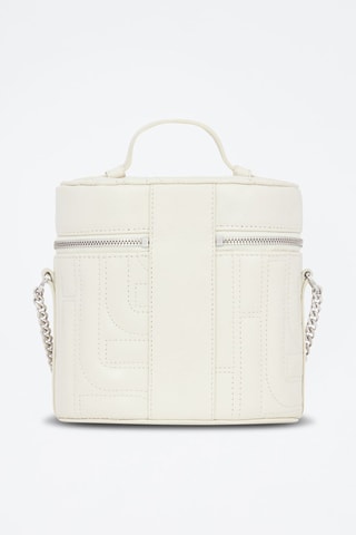 Sac bandoulière en cuir Midi-Minuit - Blanc
