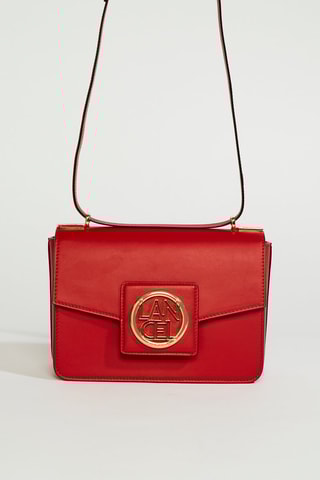 Sac bandoulière en cuir Roxane M - Rouge
