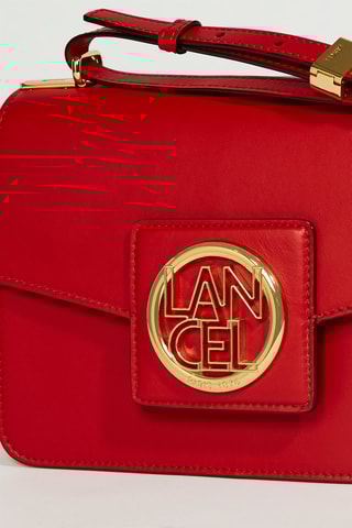 Sac bandoulière en cuir Roxane M - Rouge
