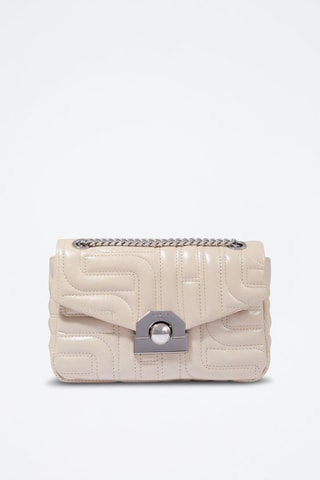 Sac bandoulière en cuir Midi-Minuit - Beige