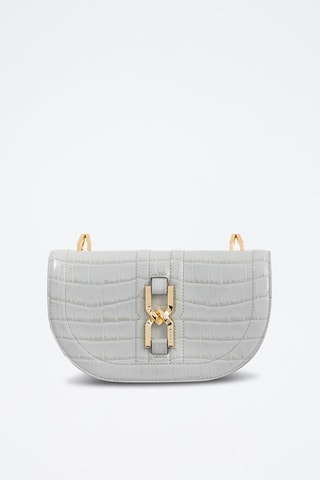 Sac bandoulière en cuir Clepsydre - Blanc