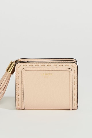 Portefeuille en cuir Premier Flirt - Rose poudré