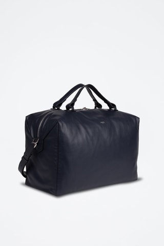 Sac de voyage en cuir Neo Pop - Bleu marine