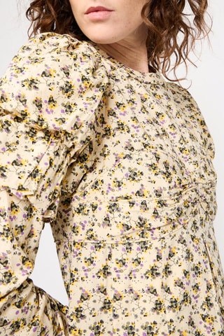 Robe en cachemire - Jaune clair