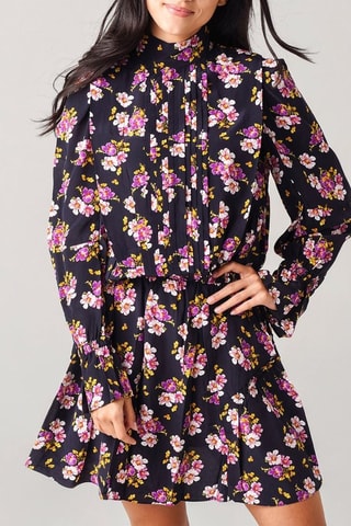 Robe en soie - Noir