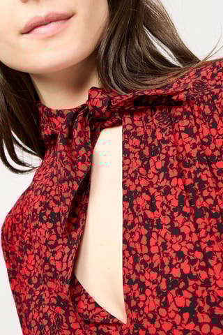 Blouse - Rouge et noir