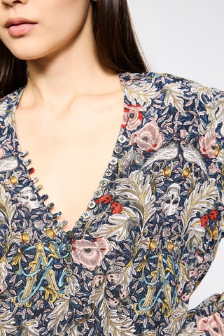 Robe longue - Bleu marine