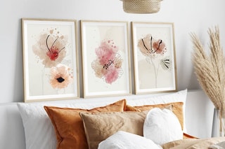 3 tableaux en MDF Henriette - 50 x 70 cm