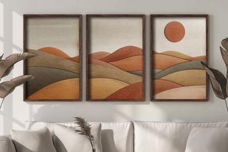3 tableaux en MDF Lillian