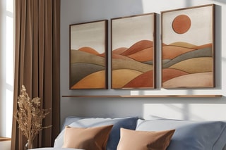 3 tableaux en MDF Lillian
