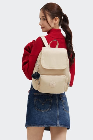 Sac à dos City Zip S - Beige
