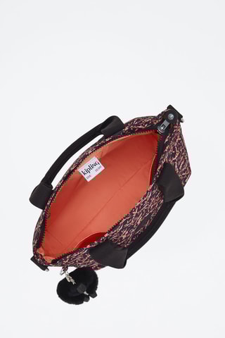 Sac porté épaule Asseni Mini Dancing Bouquet - Noir et corail