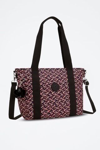Sac porté épaule Asseni S - Noir et orange