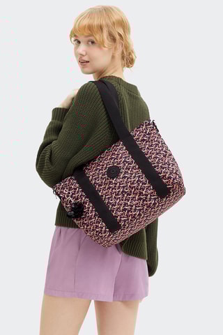Sac porté épaule Asseni S - Noir et orange