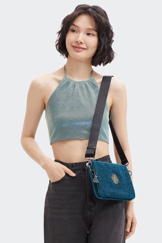 Sac bandoulière Riri - Bleu pétrole