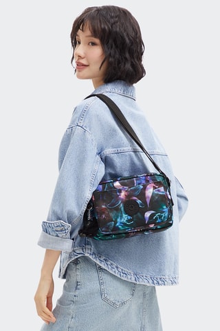 Sac bandoulière Abanu M - Noir et violet
