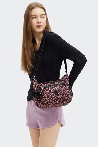 Sac bandoulière Gabbie S - Noir et orange