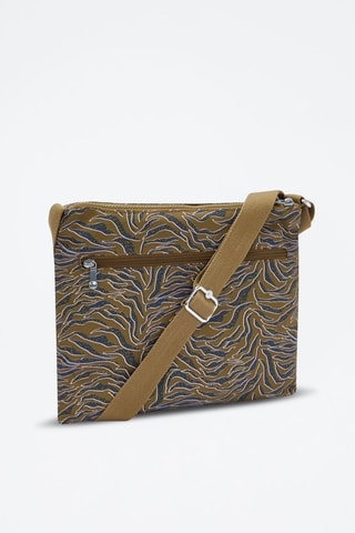 Sac bandoulière Alvar - Kaki et bleu marine