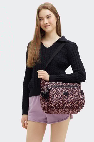 Sac bandoulière Gabbie - Noir et corail