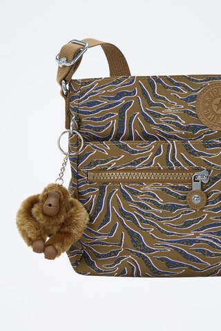 Sac bandoulière New Angie - Marron et bleu