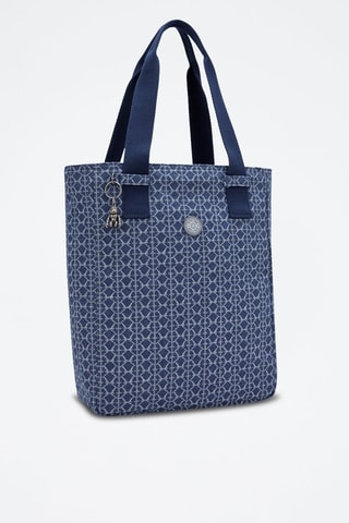Cabas en jean Jowns - Bleu et blanc