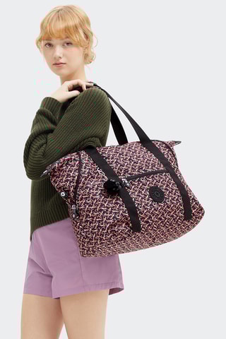 Cabas ART M - Noir et orange