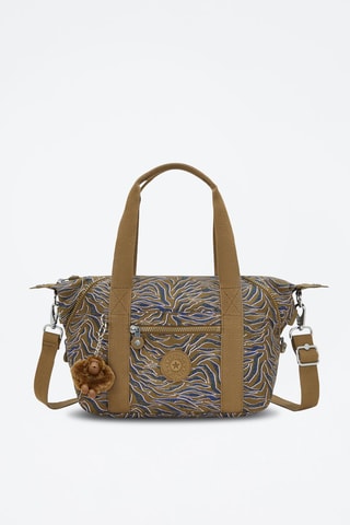 Cabas Art Mini - Bleu marine et marron