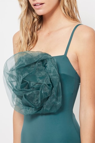 Maillot 1 pièce Bleu pétrole
