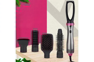 Brosse soufflante avec accessoires BY-812 - Revêtement céramique