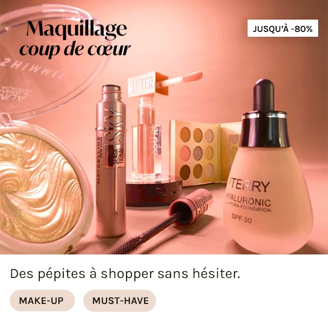 MAQUILLAGE COUP DE COEUR en soldes sur BEAUTÉ PRIVÉE